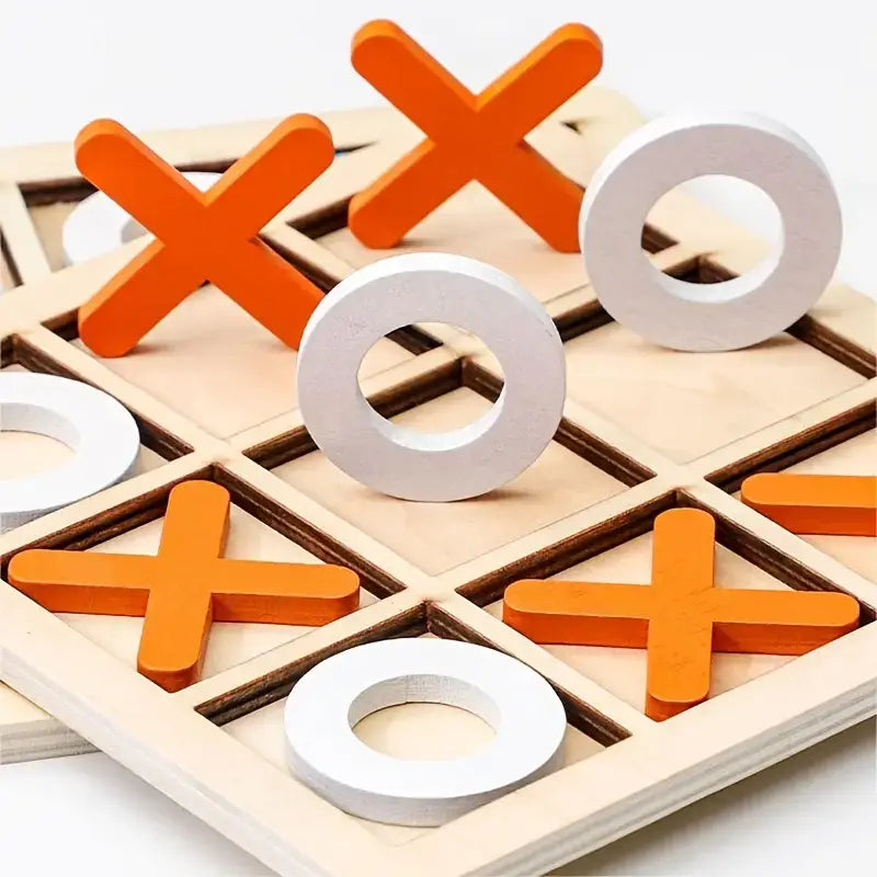 Wooden Tic-Tac-Toe Game