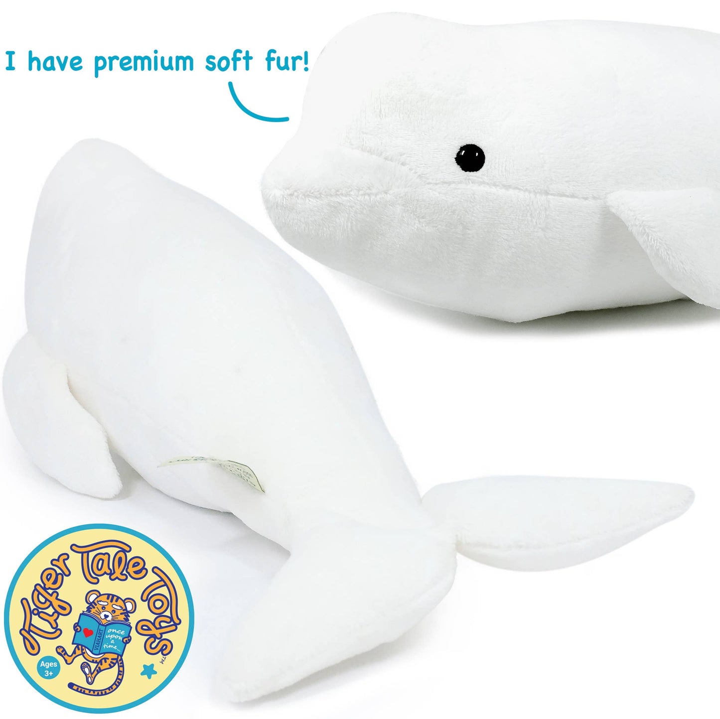 Billiam The Beluga | 15 Inch Stuffed Animal Plush