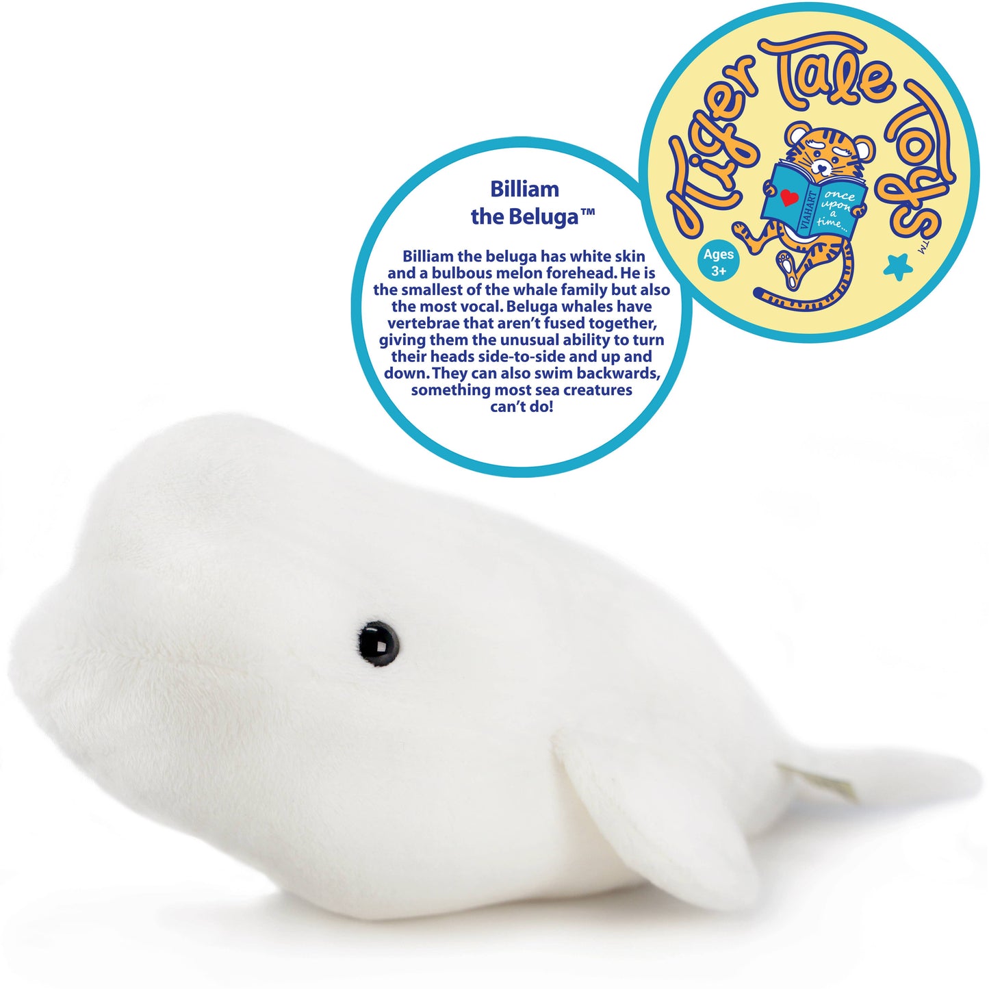 Billiam The Beluga | 15 Inch Stuffed Animal Plush