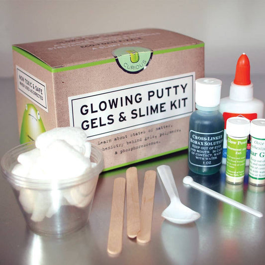 Glowing putty, gel and slime kit!