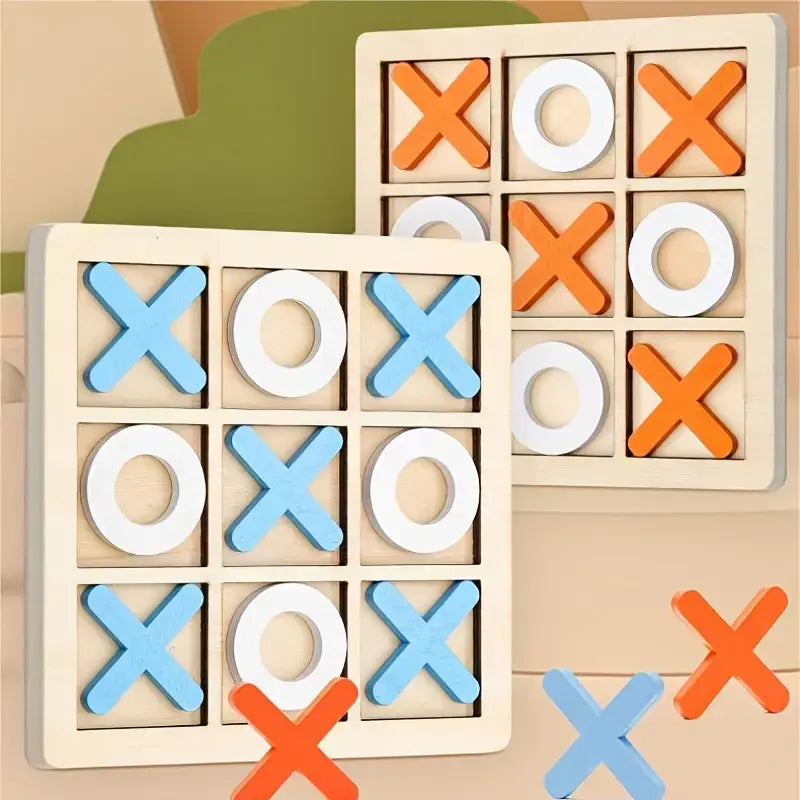 Wooden Tic-Tac-Toe Game